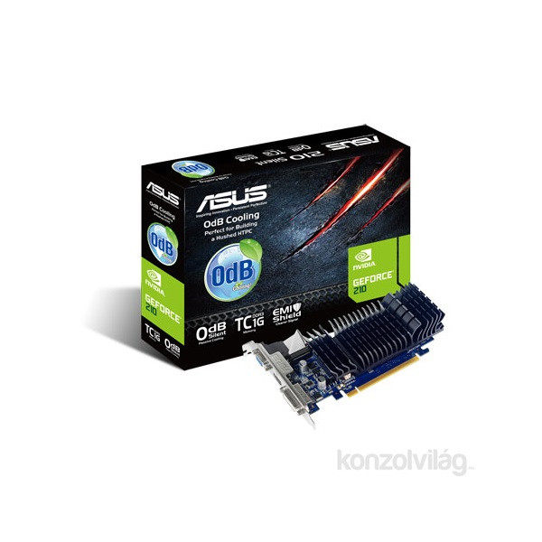 ASUS 210-SL-TC1GD3-L nVidia 512 MB DDR3 32bit PCIe videokártya PC