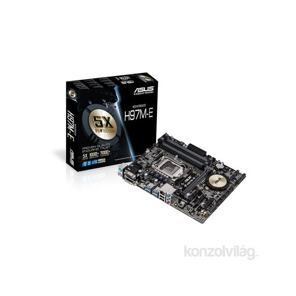 ASUS H97M-E Intel H97 LGA1150 mATX alaplap PC