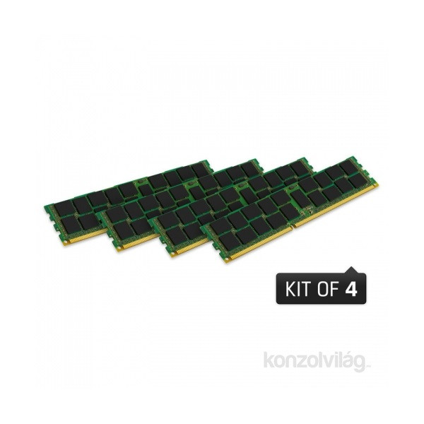 Kingston-HP/Compaq 64GB/1600MHz DDR-3  (Kit 4db 16GB) Reg ECC  (KTH-PL316K4/64G) szerver memória PC