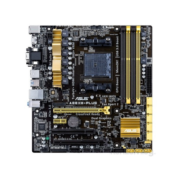 ASUS A88XM-PLUS AMD A88X SocketFM2+ mATX alaplap PC