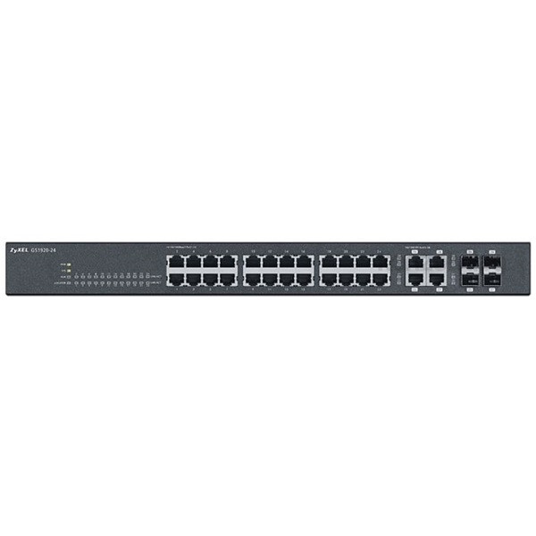 ZyXEL GS1920-24 28port GbE LAN L2 menedzselhető switch PC