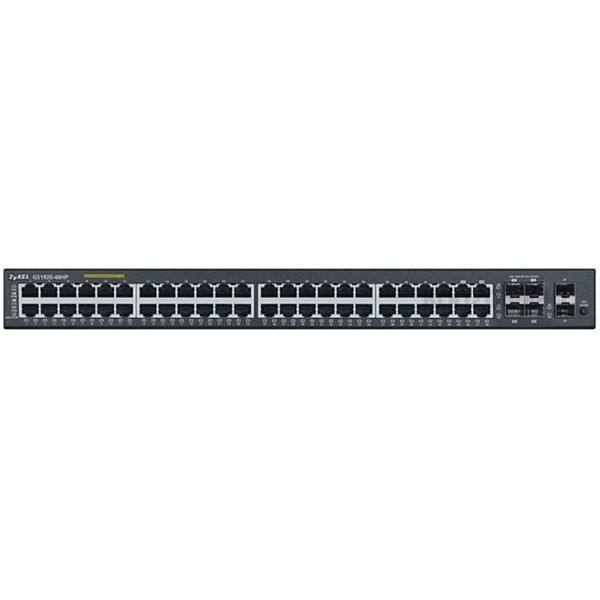 ZyXEL GS1920-48HP 50port GbE LAN L2 menedzselhető PoE switch (375W) PC