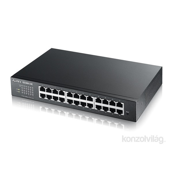 ZyXEL GS1900-24E 24port GbE LAN smart menedzselhető switch PC