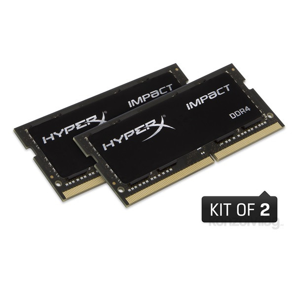 Kingston 16GB/2133MHz DDR-4 (Kit 2db 8GB) HyperX Impact (HX421S13IBK2/16) notebook memória PC