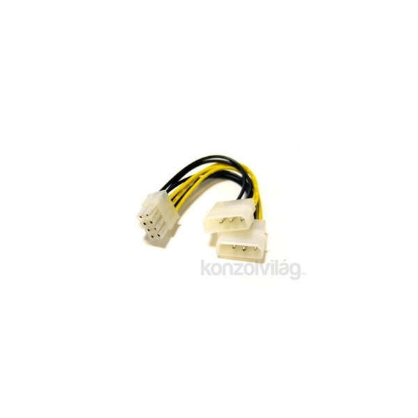 PRC 4-pin molex - 8-pin VGA átalakító tápkábel PC