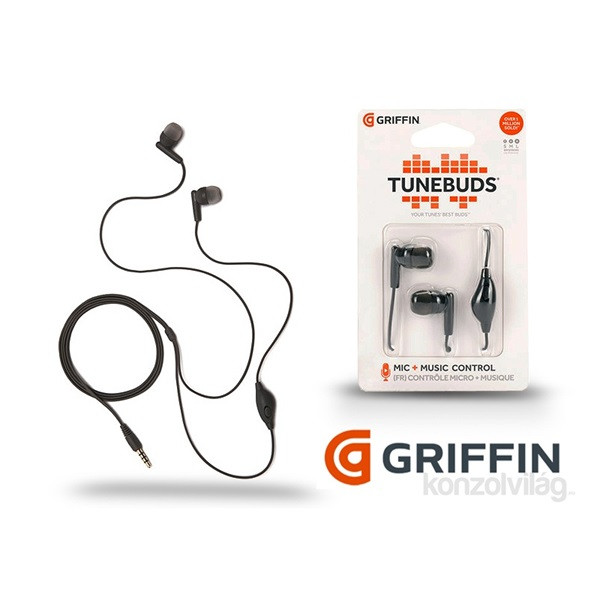 Griffin Tunebuds fekete fülhallgató PC