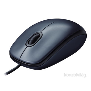 Logitech M100 USB fekete egér PC