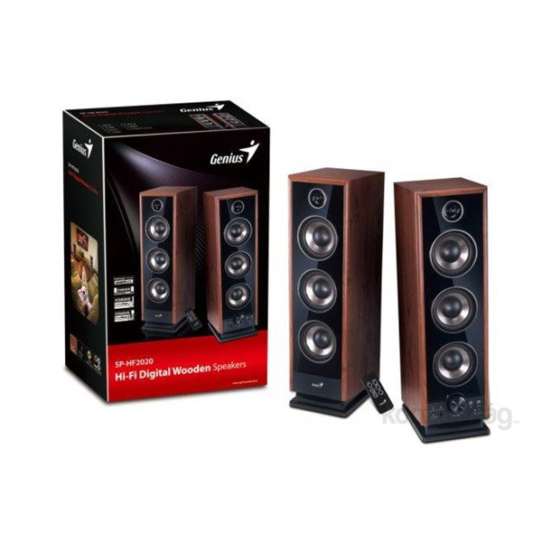 Genius SP-HF2020 v2 2.0 jack 4 utas 60W fa fekete Hi-Fi hangszóró PC