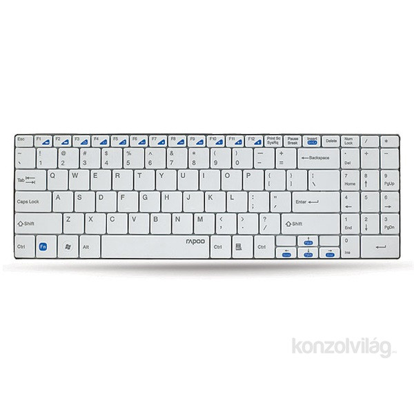 Rapoo "E9070 BLADE" wireless fehér HUN billentyűzet PC