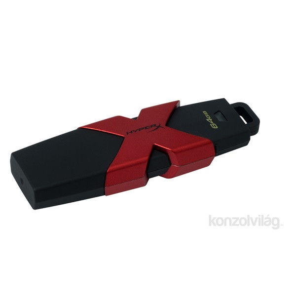 Kingston 64GB USB3.1 HyperX Savage Fekete-Piros (HXS3/64GB) Flash Drive PC