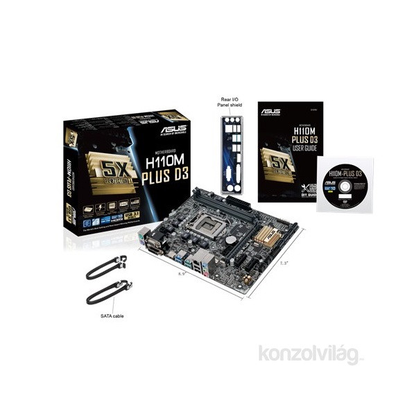ASUS H110M-PLUS D3 Intel H110 LGA1151 mATX alaplap PC
