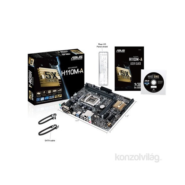 ASUS H110M-A Intel H110 LGA1151 mATX alaplap PC