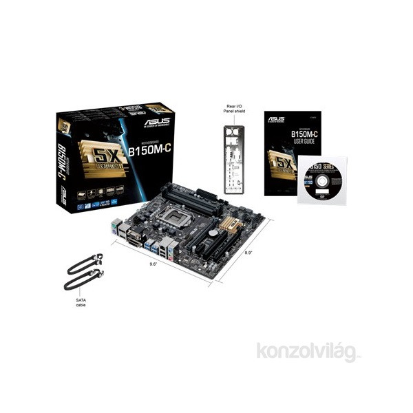 ASUS B150M-C Intel B150 LGA1151 mATX alaplap PC