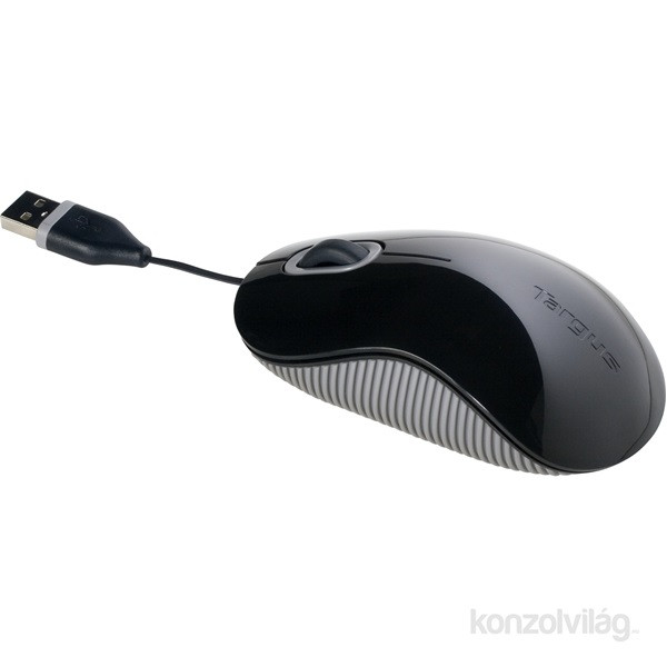 Targus Cord Storing fekete vezetékes egér PC