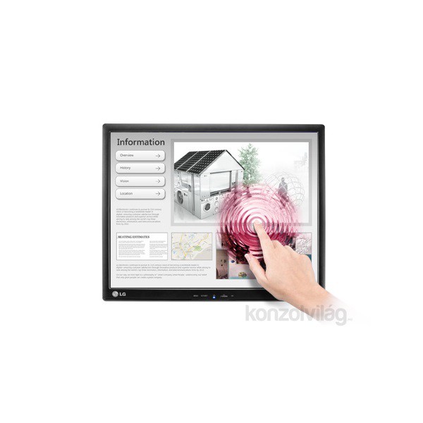 LG 17" 17MB15T-B LCD érintőképernyős monitor PC
