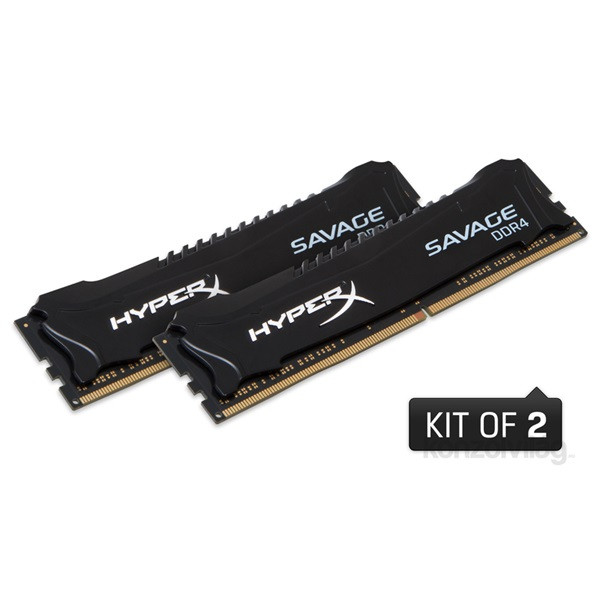 Kingston 16GB/2666MHz DDR-4 (Kit 2db 8GB) HyperX Savage Fekete XMP (HX426C13SB2K2/16) memória PC