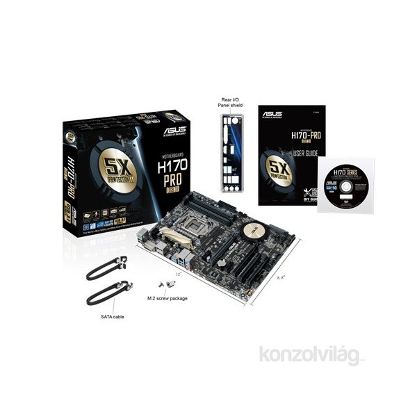 ASUS H170-PRO/USB3.1 Intel H170 LGA1151 ATX alaplap PC