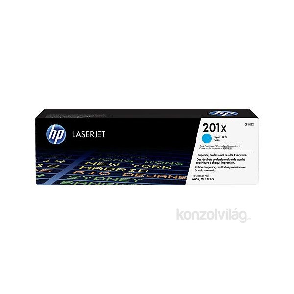 HP 201X (CF401X) - Ciánkék, nagy kapacitású PC