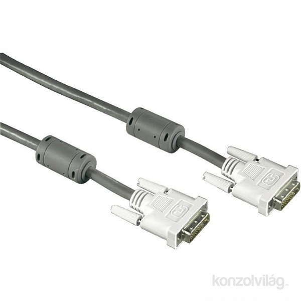 Hama 1,8m dual link DVI-DVI kábel PC