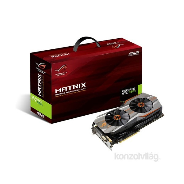 ASUS MATRIX-GTX980TI-6GD5-GAMING nVidia 6GB GDDR5 384bit PCIe videokártya PC